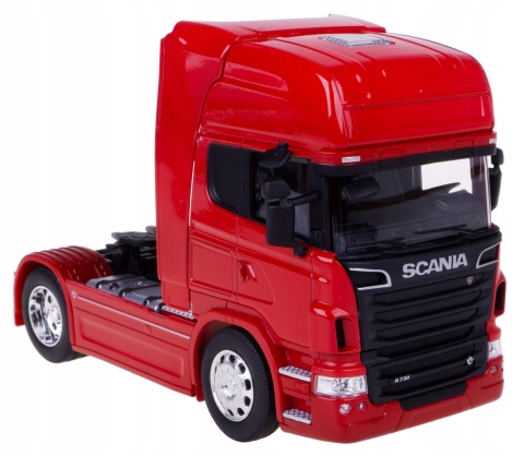 Scania V8 R730 ciągnik z naczepą cysterną TIR model WELLY 1:32