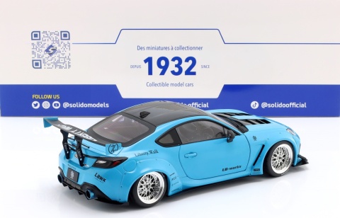 TOYOTA GR86 LBWK Body Kit 2024 model S1813601 Solido 1:18 niebieski