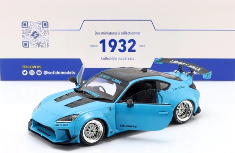 TOYOTA GR86 LBWK Body Kit 2024 model S1813601 Solido 1:18 niebieski