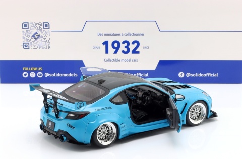 TOYOTA GR86 LBWK Body Kit 2024 model S1813601 Solido 1:18 niebieski