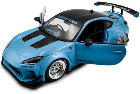 TOYOTA GR86 LBWK Body Kit 2024 model S1813601 Solido 1:18 niebieski