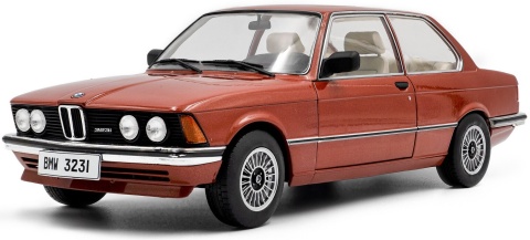 BMW 323i (E21) 1980 model S1812802 Solido 1:18 chestnut red metallic