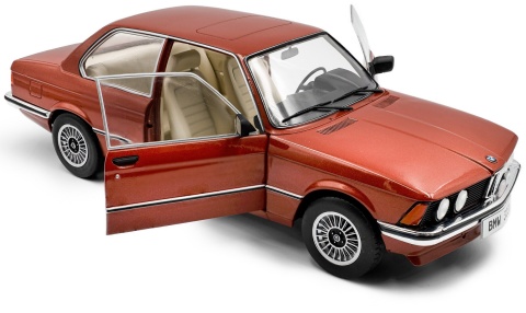 BMW 323i (E21) 1980 model S1812802 Solido 1:18 chestnut red metallic