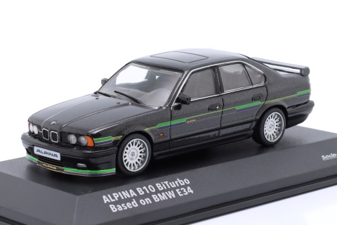 BMW ALPINA B10 Biturbo (E34) 1994 S4310406 Solido 1:43 czarny metalizowany