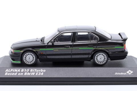 BMW ALPINA B10 Biturbo (E34) 1994 S4310406 Solido 1:43 czarny metalizowany