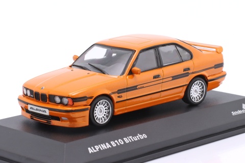 BMW ALPINA B10 Biturbo (E34) 1994 S4310407 Solido 1:43 pomarańczowy