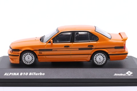 BMW ALPINA B10 Biturbo (E34) 1994 S4310407 Solido 1:43 pomarańczowy