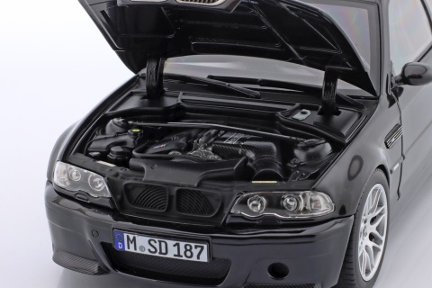 BMW M3 CSL (E46) 2003 sapphire black model 183017 Norev 1:18