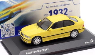 BMW M3 (E36) Coupe 1999 Dakar yellow S4315203 Solido 1:43