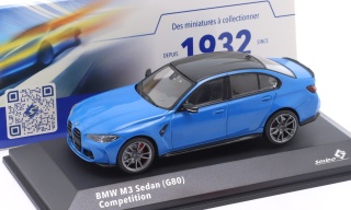 BMW M3 Sedan (G80) Competition 2023 Santorini blue S4315302 Solido 1:43