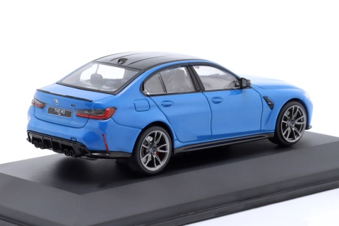 BMW M3 Sedan (G80) Competition 2023 Santorini blue S4315302 Solido 1:43