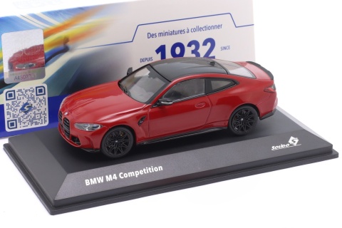 BMW M4 (G82) Competition 2023 Imola red S4316001 Solido 1:43
