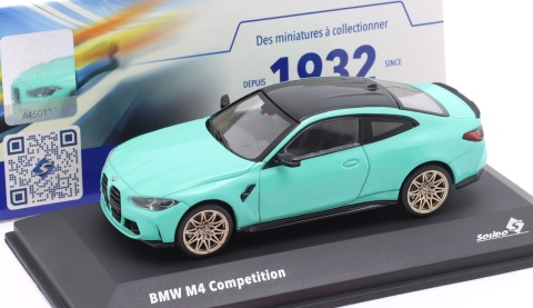 BMW M4 (G82) Competition 2023 mint green S4316002 Solido 1:43