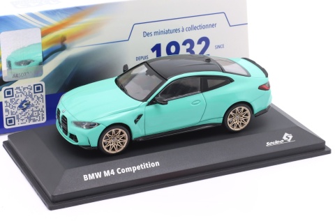 BMW M4 (G82) Competition 2023 mint green S4316002 Solido 1:43