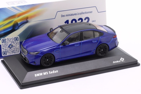 BMW M5 (G90) 2024 marina bay blue S4317551 Solido 1:43 niebieski