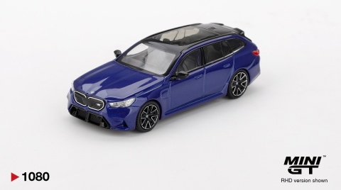 BMW M5 (G99) Touring 2024 Marina Bay Blue MGT01080 MiniGT 1:64 granatowy
