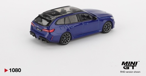 BMW M5 (G99) Touring 2024 Marina Bay Blue MGT01080 MiniGT 1:64 granatowy