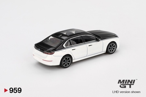 BMW i7 xDrive 60 2024 alpinweiss / schwarz MGT00959 MiniGT 1:64