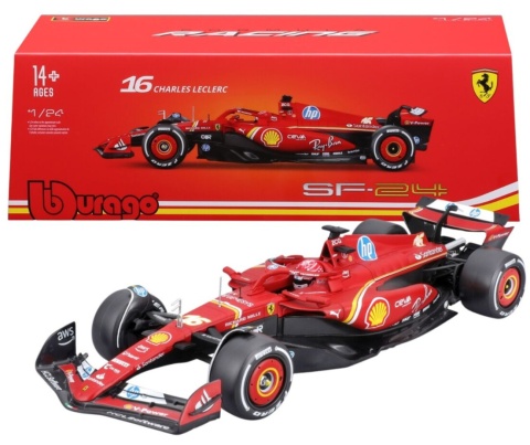 Bolid F1 FERRARI SF-24 2024 Charles Leclerc #16 Bburago 1:24 18-26821_16