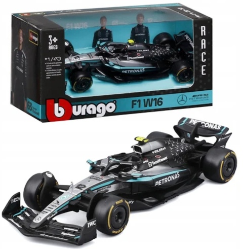 Bolid F1 Mercedes AMG Petronas W16 Kimi Antonelli #12 BBurago model 1:43