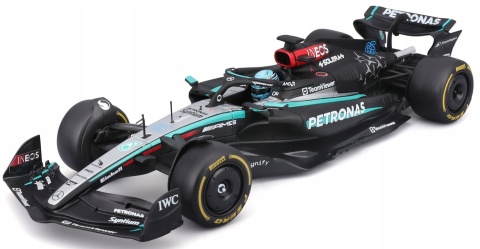 Bolid F1 Mercedes AMG W15 E 2024 #63 Russell Bburago 1:24 w gablotce