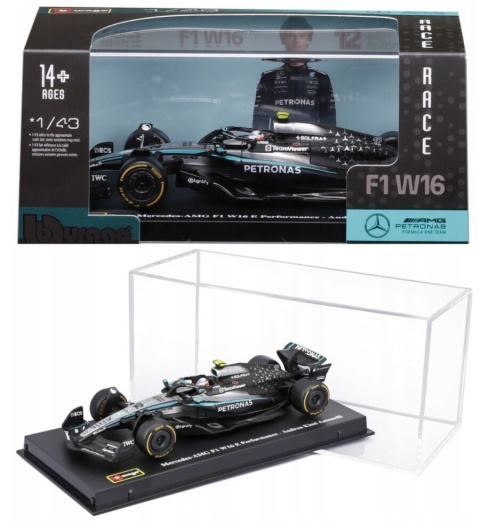 Bolid F1 Mercedes W16 Antonelli #12 KASK Australian GP BBurago 1:43
