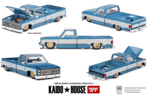 CHEVROLET SILVERADO Dually Vintage Spec V1 KAIDO HOUSE KHMG192 MiniGT 1:64