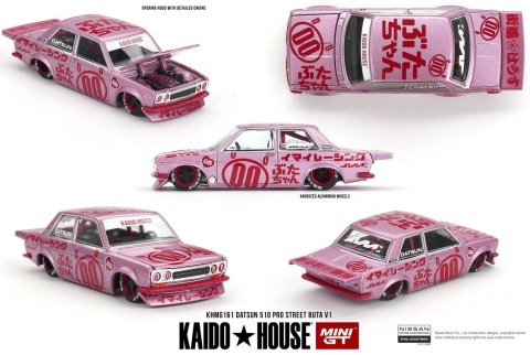 DATSUN 510 Pro Street KAIDO Buta V1 1969 KAIDO HOUSE KHMG161 MiniGT 1:64