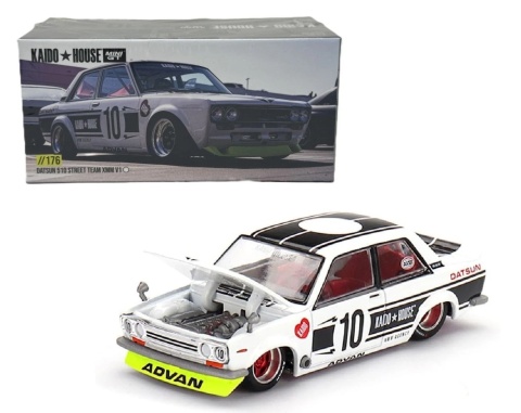 DATSUN 510 Street Team XMM V1 1969 KAIDO HOUSE KHMG176 MiniGT 1:64