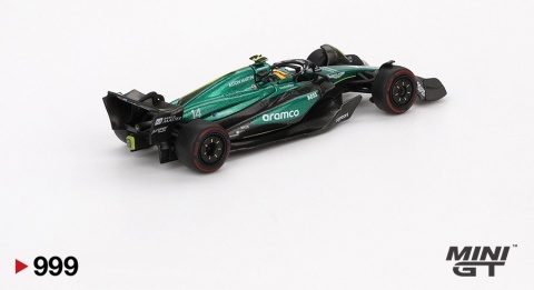 F1 ASTON MARTIN AMR24 #14 F. Alonso Bahrain GP 2024 MGT00999 MiniGT 1:64
