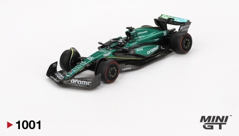 F1 ASTON MARTIN AMR24 #18 Lance Stroll Bahrain GP 2024 MGT01001 MiniGT 1:64