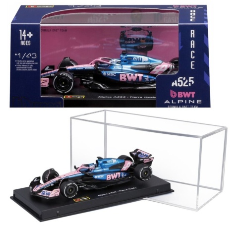 F1 BWT Alpine A525 #43 Franco Colapinto KASK (Monaco GP 2025) BBurago 1:43