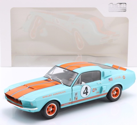 FORD SHELBY MUSTANG GT500 #4 Gulf Racing Tribute 1967 S1802911 Solido 1:18