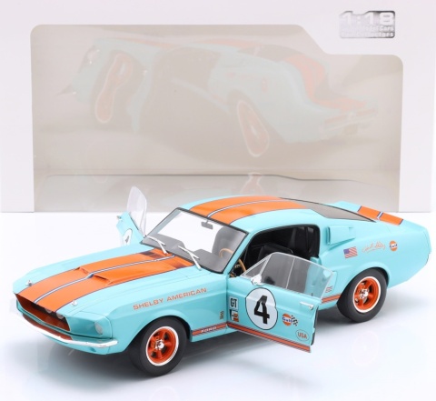 FORD SHELBY MUSTANG GT500 #4 Gulf Racing Tribute 1967 S1802911 Solido 1:18