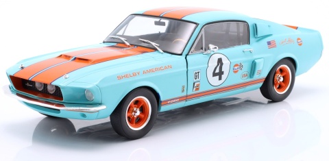 FORD SHELBY MUSTANG GT500 #4 Gulf Racing Tribute 1967 S1802911 Solido 1:18