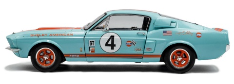 FORD SHELBY MUSTANG GT500 #4 Gulf Racing Tribute 1967 S1802911 Solido 1:18