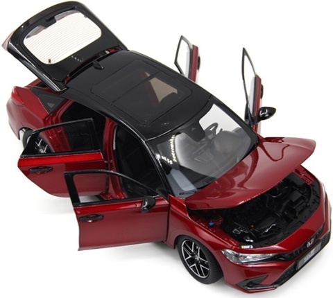 Honda Civic Hatchback 2023 11 generacja model 5541R Paudi 1:18 bordowy
