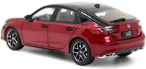 Honda Civic Hatchback 2023 11 generacja model 5541R Paudi 1:18 bordowy