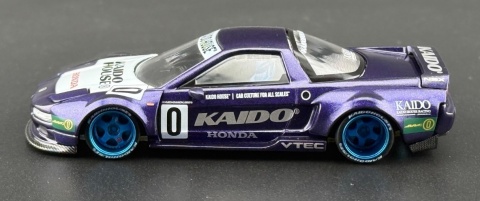 Honda NSX 1990 Kaido Racing V2 KHMG173 MiniGT 1:64 fioletowy