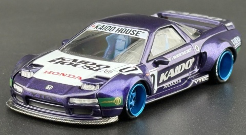 Honda NSX 1990 Kaido Racing V2 KHMG173 MiniGT 1:64 fioletowy