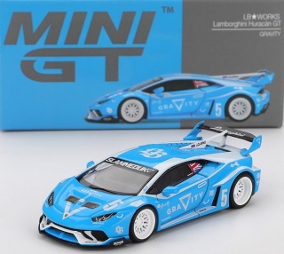 LAMBORGHINI HURACAN LB-Works GT Gravity 2024 MGT01055 MiniGT 1:64 blue