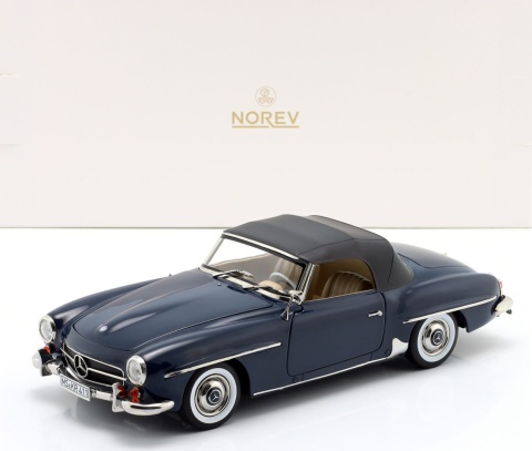 MERCEDES-BENZ 190 SL W121 1957 model 183403 Norev 1:18 granatowy