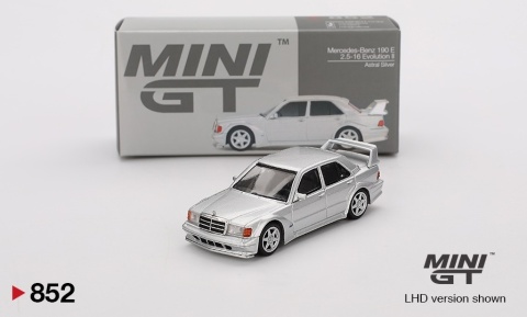 MERCEDES-BENZ 190E 2,5-16 EVO 2 (W201) 1989 MGT00852 MiniGT 1:64 srebrny