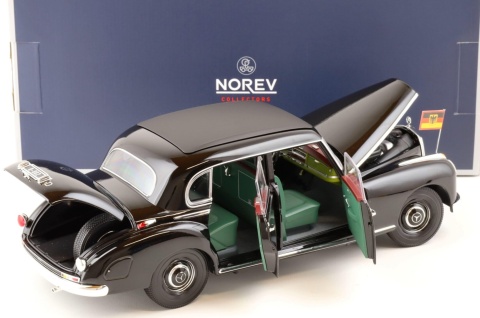 MERCEDES-BENZ 300 (W186) 1955 Konrad Adenauer model 183707 Norev 1:18 black