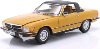 MERCEDES-BENZ 450 SL R107 1975 cayenne orange model 183350 Norev 1:18