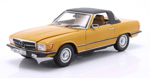 MERCEDES-BENZ 450 SL R107 1975 cayenne orange model 183350 Norev 1:18