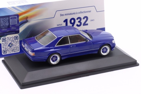 MERCEDES-BENZ 560 SEC AMG (C126) Widebody 1988 S4310907 Solido 1:43 blue