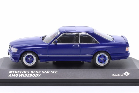 MERCEDES-BENZ 560 SEC AMG (C126) Widebody 1988 S4310907 Solido 1:43 blue