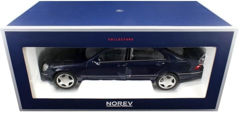 MERCEDES BENZ S-Class S55 AMG W220 (2000) model 183817 Norev 1:18 granatowy