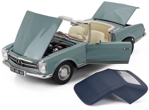 Mercedes-Benz 230SL Pagoda W113 (1973) 183992 Norev 1:18 horizon blue